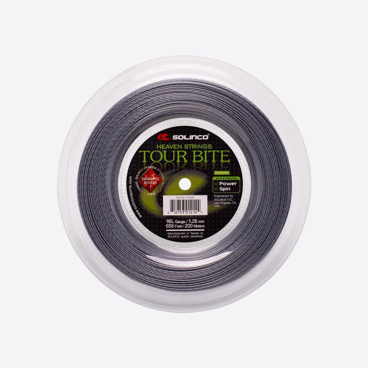 Solinco Tour Bite Diamond Rough — rollo (reel) de encordado